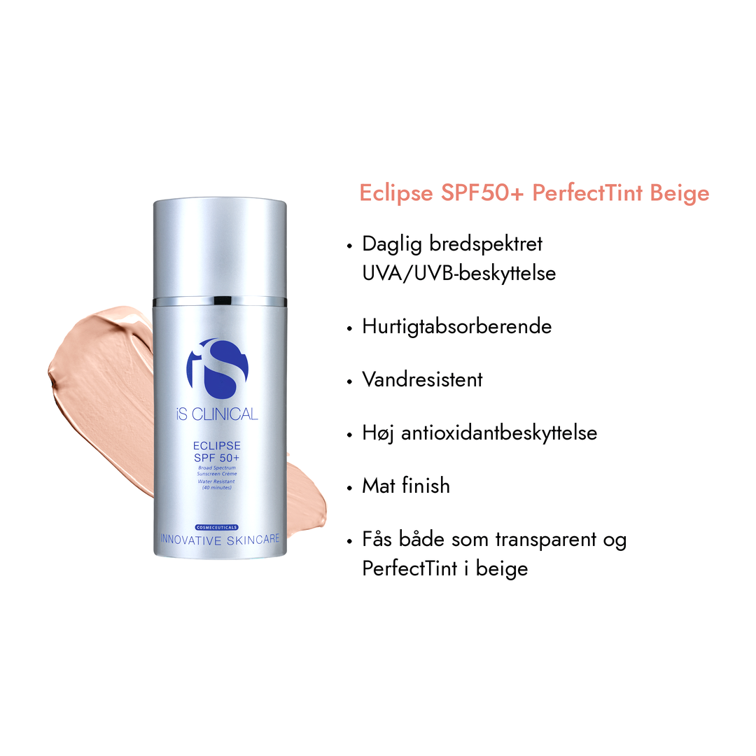 Eclipse SPF50+ Perfect Tint Beige - fordele