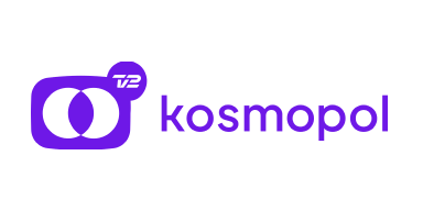 Cosmo Lasers logo med to overlappende cirkler og TV2-mærke.