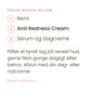 Sådan bruger du Clinical Anti Redness Cream fra Beauté Pacifique. Påfør et tyndt lag på renset hud, gerne flere gange dagligt efter behov. Afslut med din dag- eller natcreme.